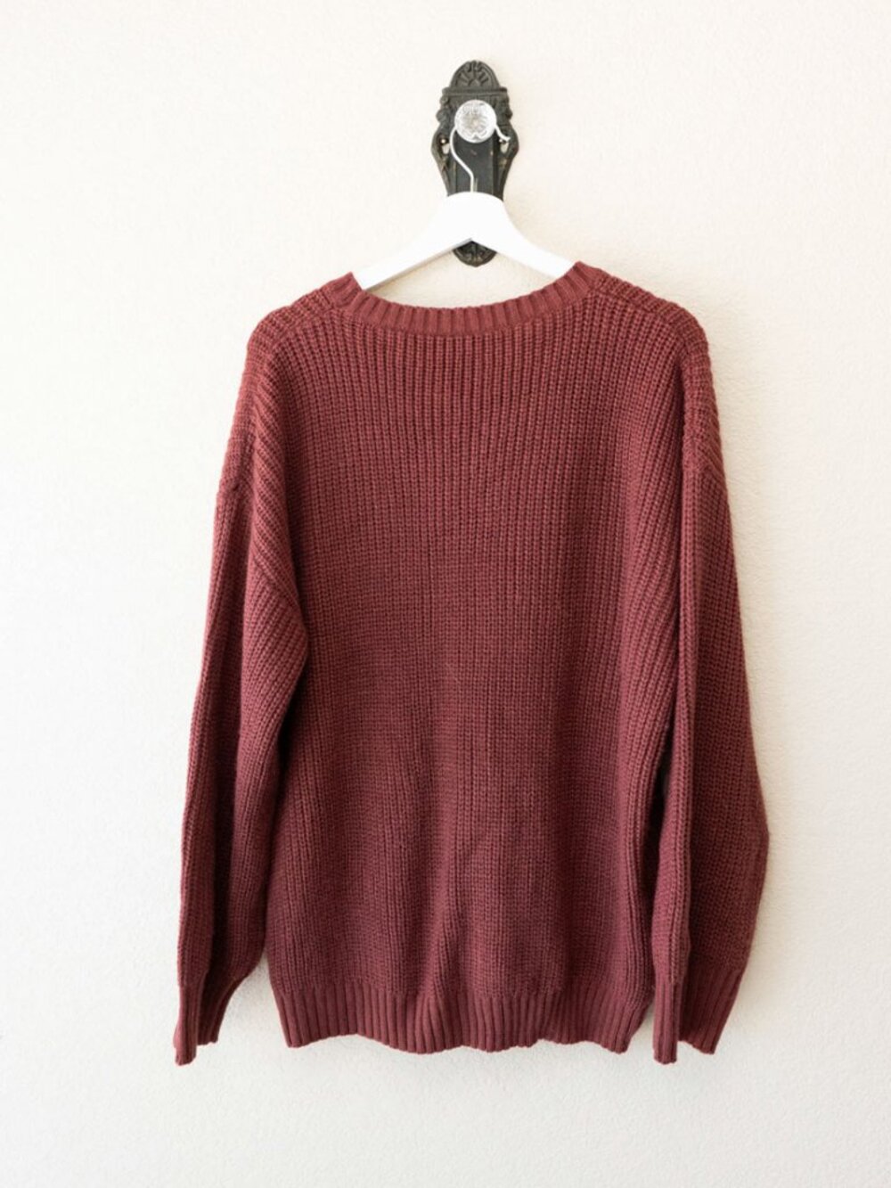Trends Boutique On Main Sweater Womens L Brown Thanksgiving Embroidered Knit - Picture 10 of 14